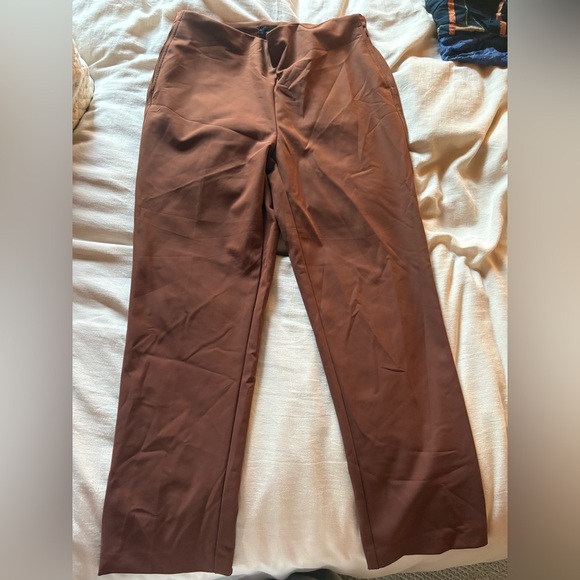 Christian Siriano Women's Brown Cropped Pants - Picture 1 of 4